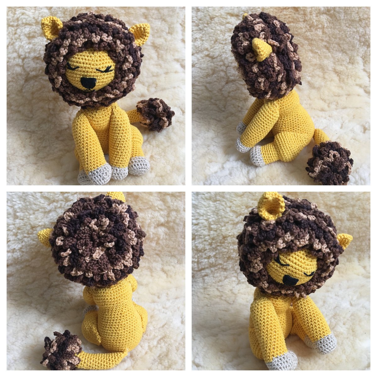 Blog-Inhaltsbild für 'Löwe Luki, kostenlose Häkelanleitung'